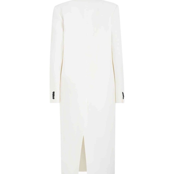 KHAITE White Cobble Long Coat Size 8 NWT - Picture 5 of 16